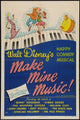 Make Mine Music movie poster print showcasing vibrant Disney animation.