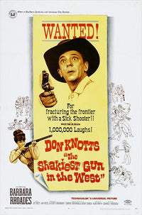 The Shakiest Gun in the West Movie Poster Print for classic comedy decor