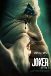 Joker Movie Poster Print featuring iconic character from the film.