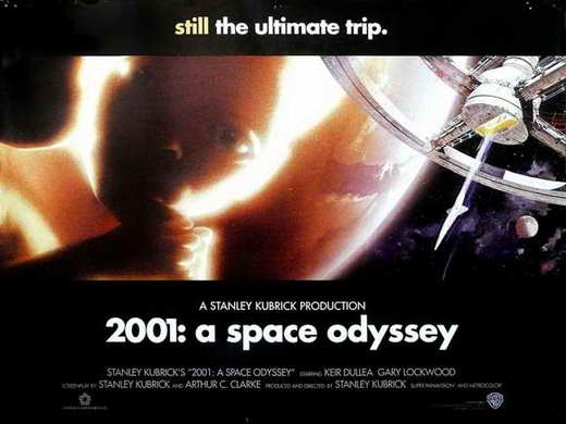 2001: A Space Odyssey Movie Poster Print showcasing iconic film imagery.