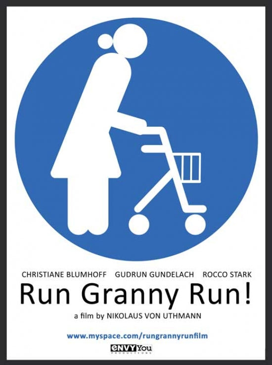 Run Granny Run Movie Poster Print showcasing vibrant colors and inspiring theme.