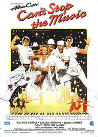 Can't Stop the Music Movie Poster Print featuring vibrant colors and dynamic design.