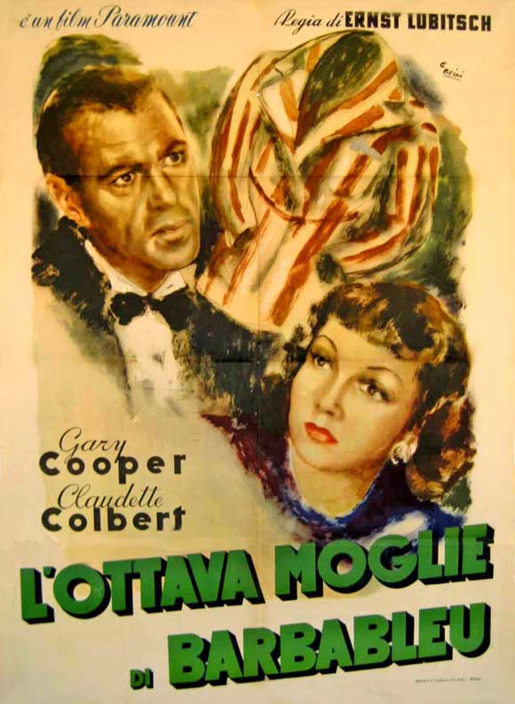 Bluebeard's Eighth Wife Movie Poster Print showcasing vibrant colors and classic film charm.