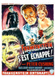 The Curse of Frankenstein Movie Poster Print featuring classic horror film imagery.