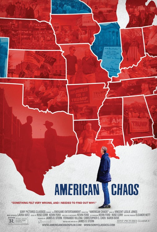 American Chaos Movie Poster Print showcasing dynamic visuals.