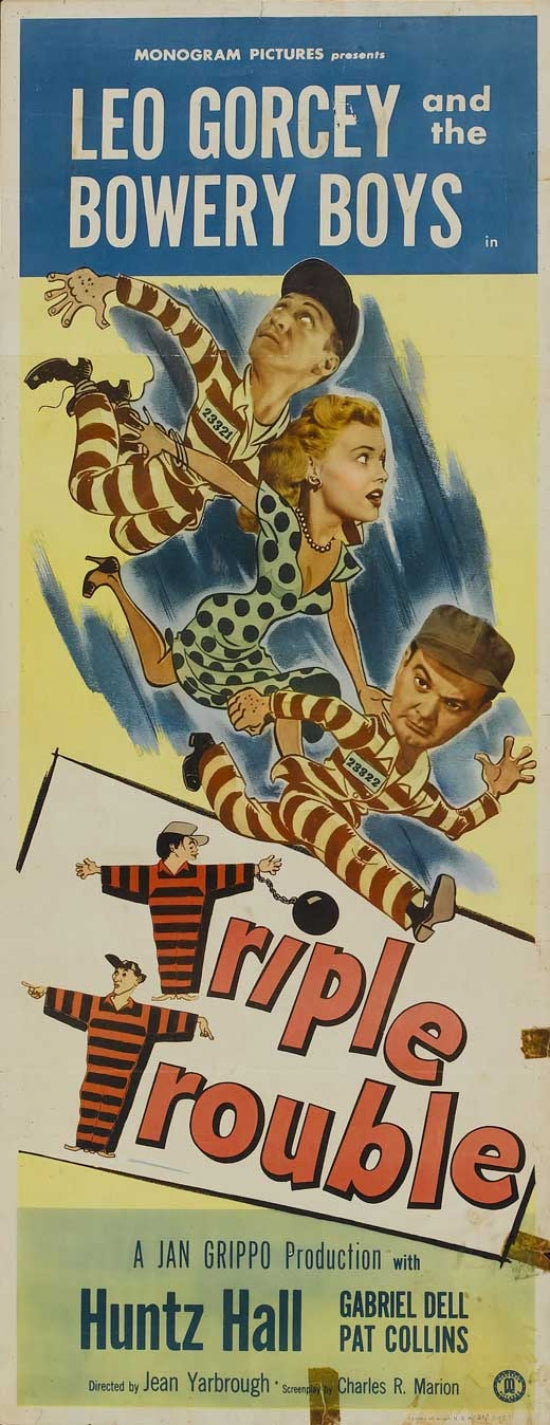 Triple Trouble Movie Poster Print showcasing vibrant colors and dynamic design.