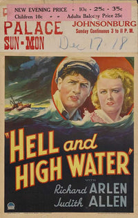 Hell and High Water Movie Poster Print featuring dramatic imagery.