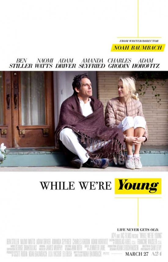While We're Young Movie Poster Print showcasing vibrant cinematic art