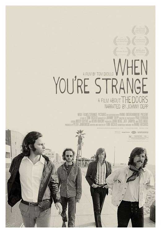 When You're Strange Movie Poster Print featuring The Doors documentary.