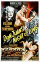 Don Juan's Night of Love Movie Poster Print featuring classic imagery.
