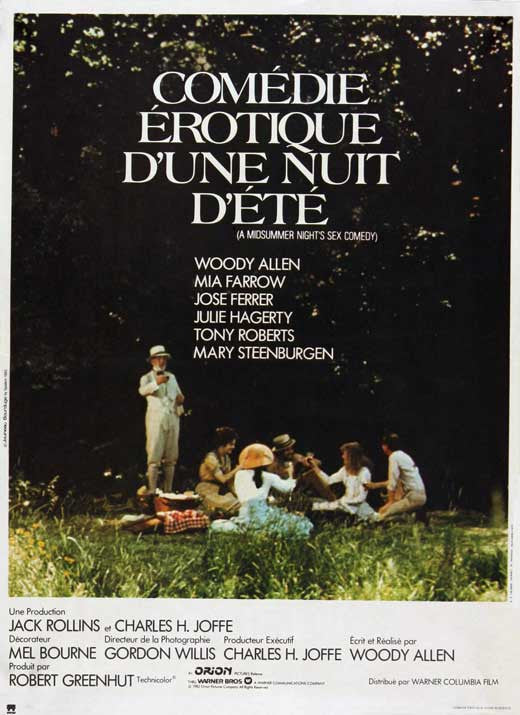 A Midsummer Night's Sex Comedy Movie Poster Print (11x17)