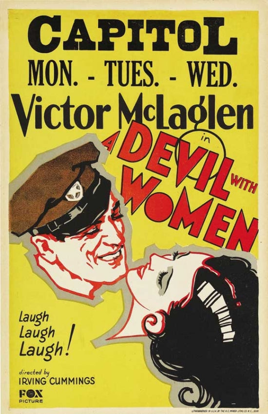 A Devil with Women Movie Poster Print showcasing classic cinema art.