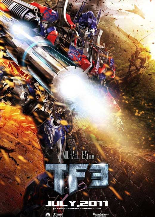 Transformers: Dark of the Moon Movie Poster Print featuring dynamic imagery.