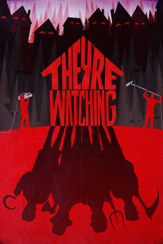They're Watching Movie Poster - Suspenseful Art Print