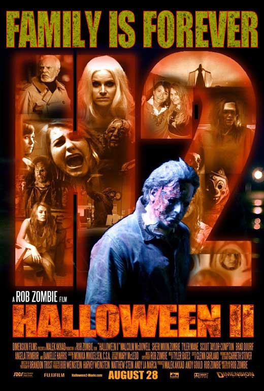 Halloween 2 Movie Poster Print featuring iconic horror imagery