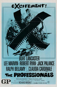 The Professionals Movie Poster Print showcasing classic film artwork.