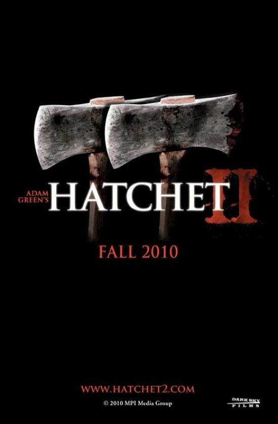 Hatchet 2 Movie Poster Print showcasing horror film imagery.