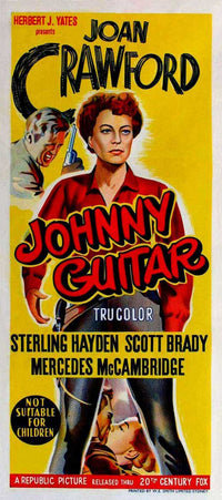Johnny Guitar Movie Poster Print featuring classic film art.