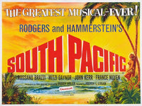South Pacific Movie Poster Print showcasing classic musical imagery.