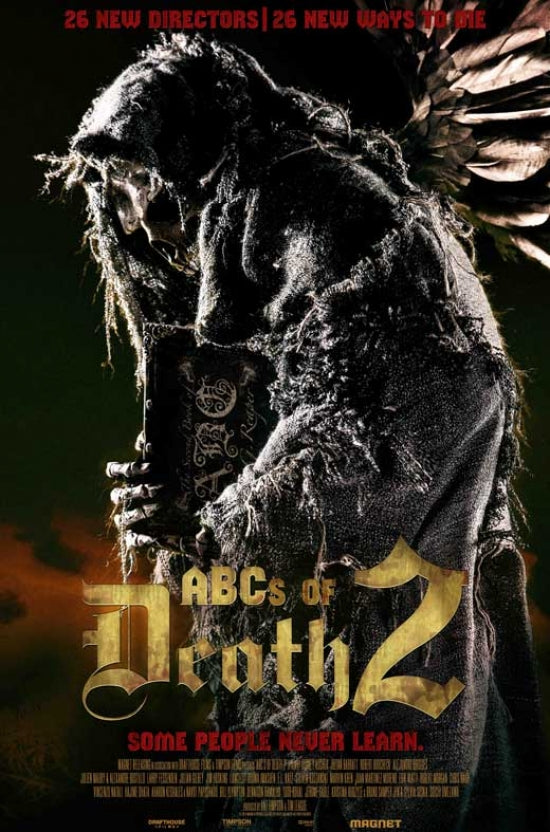 ABC's of Death 2 Movie Poster featuring horror-themed artwork.