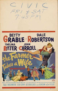 The Farmer Takes a Wife Movie Poster Print featuring classic film art.