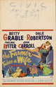 The Farmer Takes a Wife Movie Poster Print featuring classic film art.