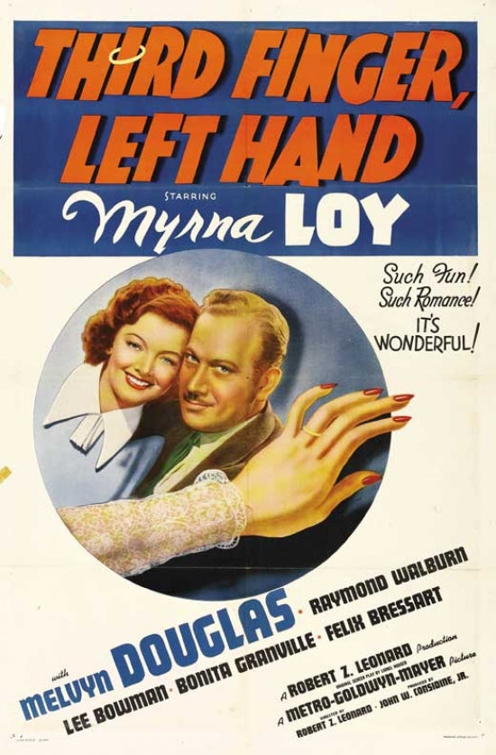 Third Finger, Left Hand Movie Poster Print showcasing classic cinema charm.