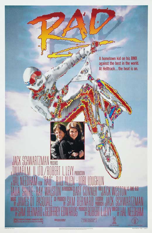 Rad Movie Poster Print - 11 x 17 inch poster showcasing vibrant cinematic art.
