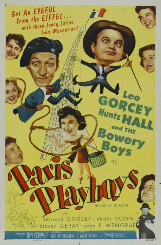 Paris Playboys Movie Poster Print showcasing classic cinema art.