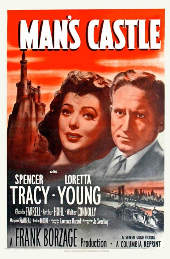 Man's Castle Movie Poster Print featuring classic cinema themes.