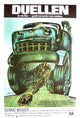 Duel Movie Poster Print featuring intense road battle scene.