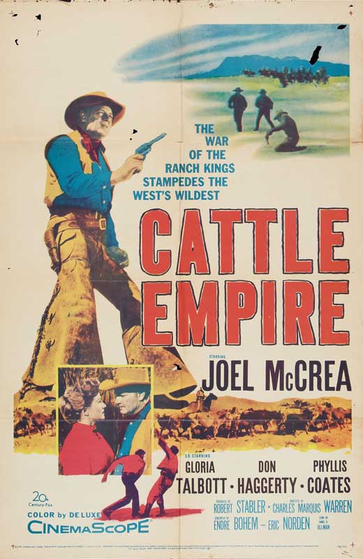 Cattle Empire Movie Poster Print showcasing classic cinema art.