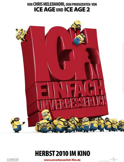 Despicable Me Movie Poster Print featuring Minions and characters