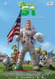 Planet 51 Movie Poster Print featuring whimsical alien characters.