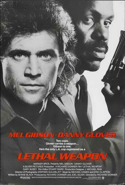 Lethal Weapon Movie Poster Print featuring iconic imagery, 11x17 size.