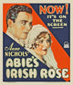 Abie's Irish Rose Movie Poster Print showcasing classic film art.