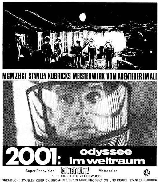 2001: A Space Odyssey Movie Poster Print showcasing classic sci-fi imagery.