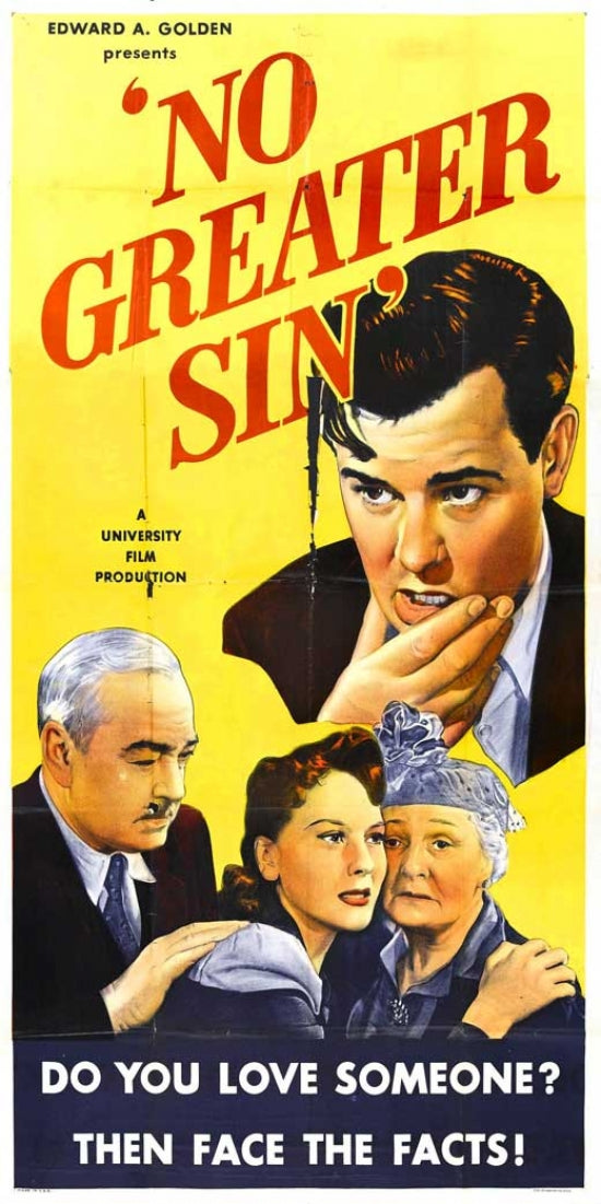No Greater Sin Movie Poster Print showcasing cinematic artwork.