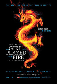 The Girl Who Played with Fire Movie Poster Print featuring dramatic imagery.