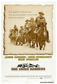 Train Robbers Movie Poster Print featuring classic cinema artwork.