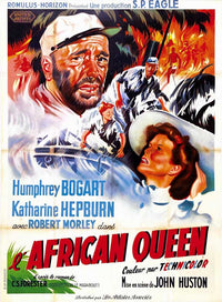 The African Queen Movie Poster Print showcasing classic film art.