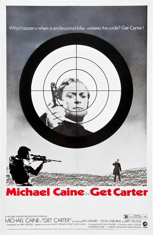 Get Carter Movie Poster Print showcasing action film classic