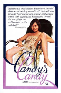 Candice Candy Movie Poster Print featuring vibrant colors and nostalgic design.