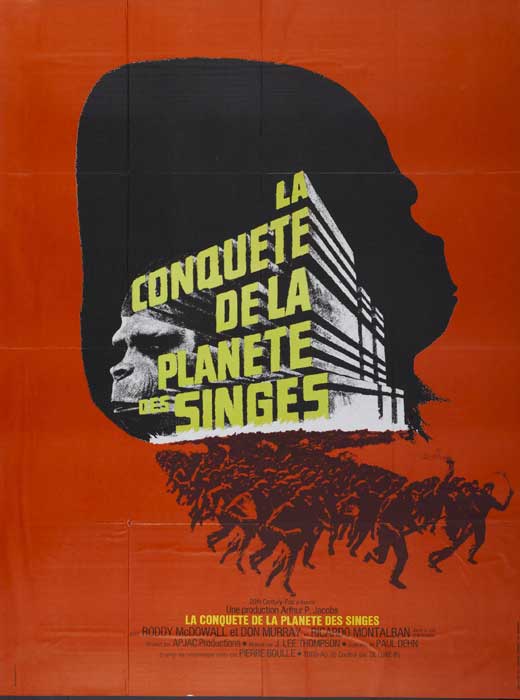 Conquest of the Planet of the Apes Movie Poster Print on premium paper.