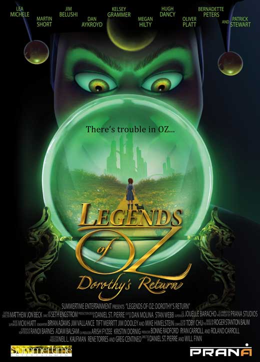 Legends of Oz: Dorothy's Return Movie Poster Print featuring Dorothy and friends