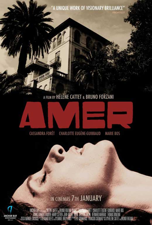 Amer Movie Poster Print showcasing cinematic art and vibrant colors.