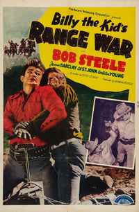 Billy the Kid's Range War Movie Poster Print showcasing classic Western film art.