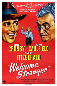 Unwelcome Stranger Movie Poster Print featuring suspenseful cinematic art.