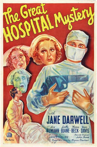 The Great Hospital Mystery Movie Poster Print showcasing suspense and drama.