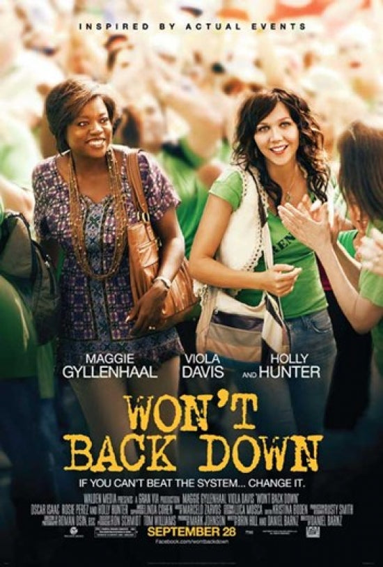 Won't Back Down Movie Poster Print - Inspiring and Motivational Art